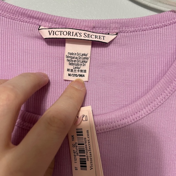 Victorias Secret ribbed modal tee shirt set size medium NWT - Picture 7 of 10